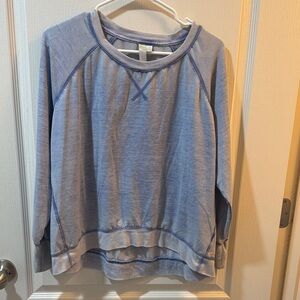 GreenTea Light Blue Women's Pullover Sweatshirt